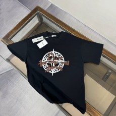 디올 스톤아일랜드 콜라보 자수 반팔 티셔츠 001-215711