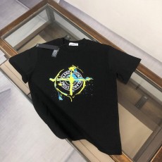 스톤아일랜드 면 커플 반팔 티셔츠 001-215743