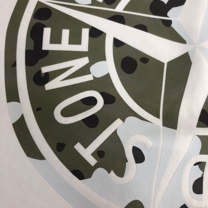 스톤아일랜드 면 프린팅 반팔 티셔츠 001-215761
