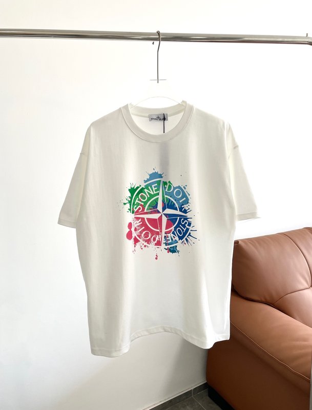 스톤아일랜드 콜라보 스플래시 디자인 반팔 티셔츠 001-215799