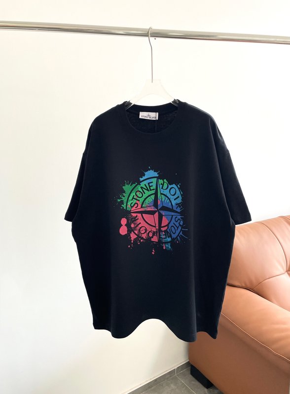 스톤아일랜드 콜라보 스플래시 디자인 반팔 티셔츠 001-215799