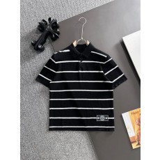 스톤아일랜드 파인애플 무늬 니트 칼라 스트라이프 반팔 001-215813