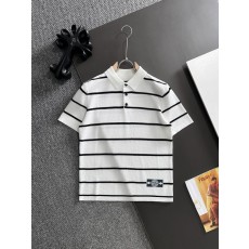 스톤아일랜드 파인애플 무늬 니트 칼라 스트라이프 반팔 001-215815