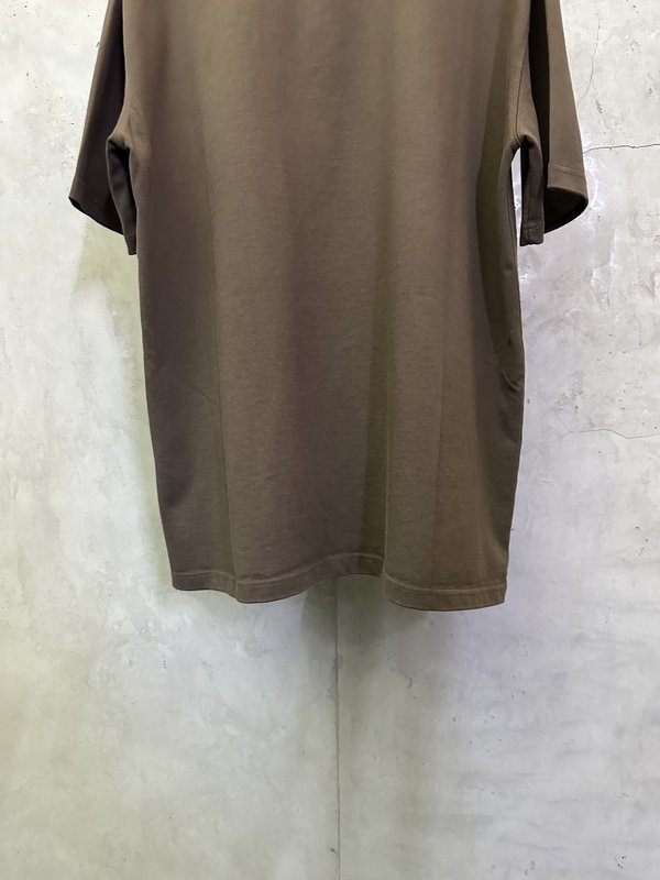 스톤아일랜드 중량감 면 로고 자수 라운드 티셔츠 001-215828