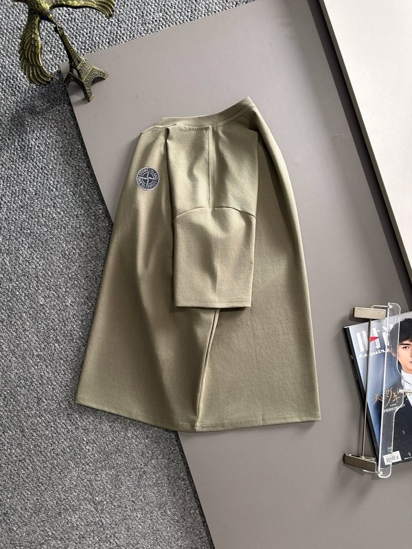 스톤아일랜드 남성 코튼 반팔 티셔츠 001-215839