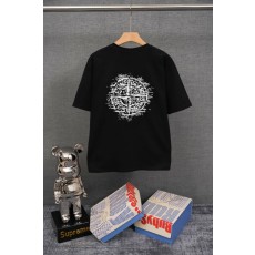 스톤아일랜드 기본형 중량감 순면 반팔 티셔츠 001-215844