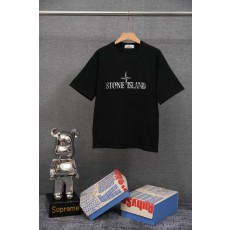 스톤아일랜드 고중량 코튼 반팔 티셔츠 001-215857