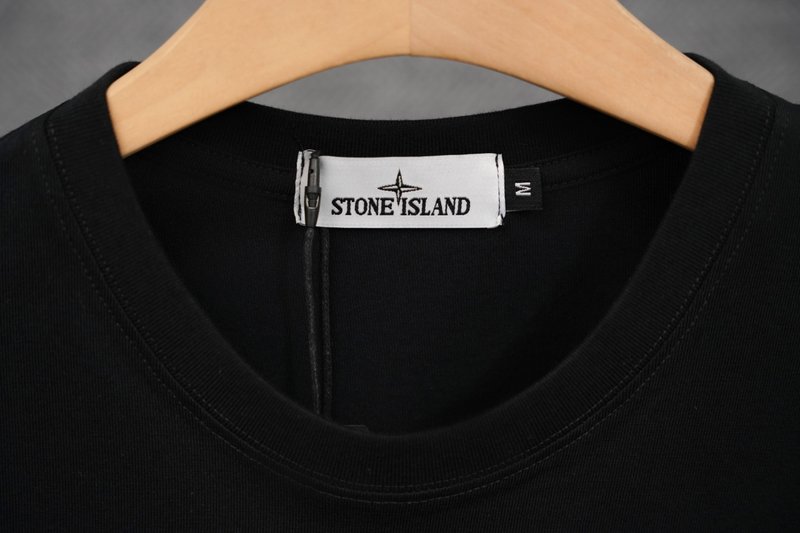 스톤아일랜드 기본형 중량감 순면 반팔 티셔츠 001-215868