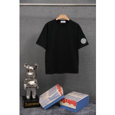 스톤아일랜드 고중량 코튼 반팔 티셔츠 001-215875