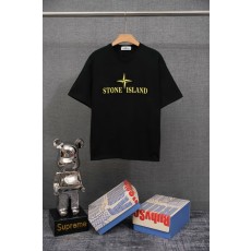 스톤아일랜드 고중량 코튼 반팔 티셔츠 001-215900