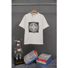 스톤아일랜드 기본형 중량감 순면 반팔 티셔츠 001-215903