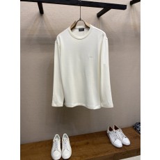 제냐 남성 미야비 울 혼방 라운드넥 긴팔 티셔츠 001-215934