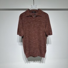 제니아 리넨 코튼 혼방 시걸 칼라 반팔 티셔츠 001-215953