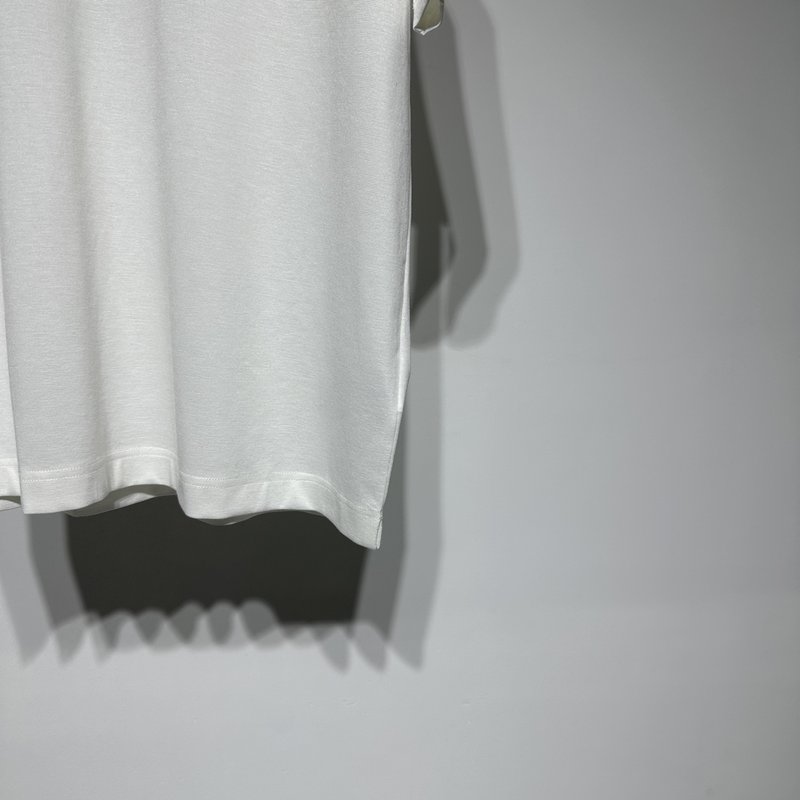 제니아 남성 V 넥 텐셀 울 블렌드 티셔츠 001-215968