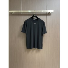 제냐 라운드넥 반팔 티셔츠 스키맵 프린팅 001-215992