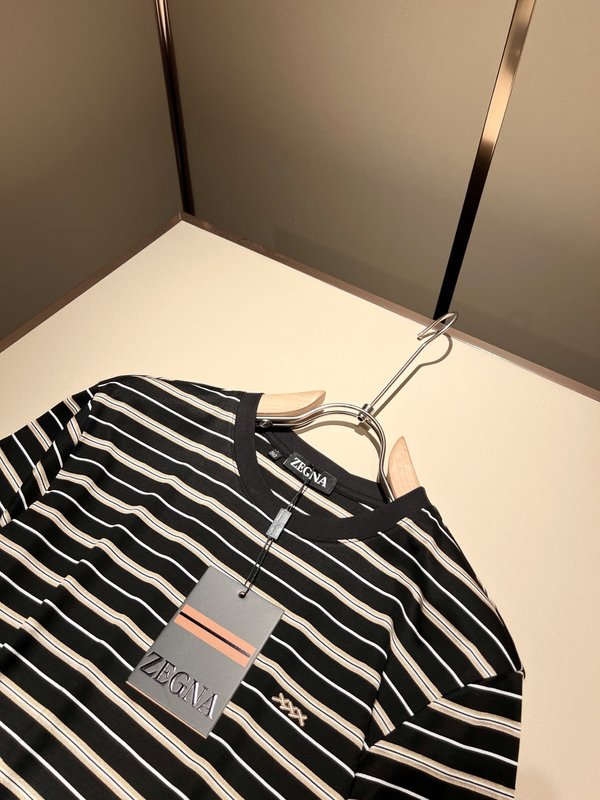 제냐 남성용 반팔 캐주얼 티셔츠 001-215995