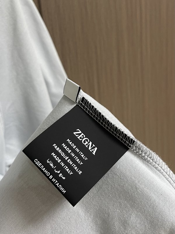제냐 라운드넥 반팔 티셔츠 신장 면 001-216033