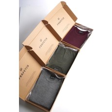 Kiton 남성 울 라운드 니트 001-216036