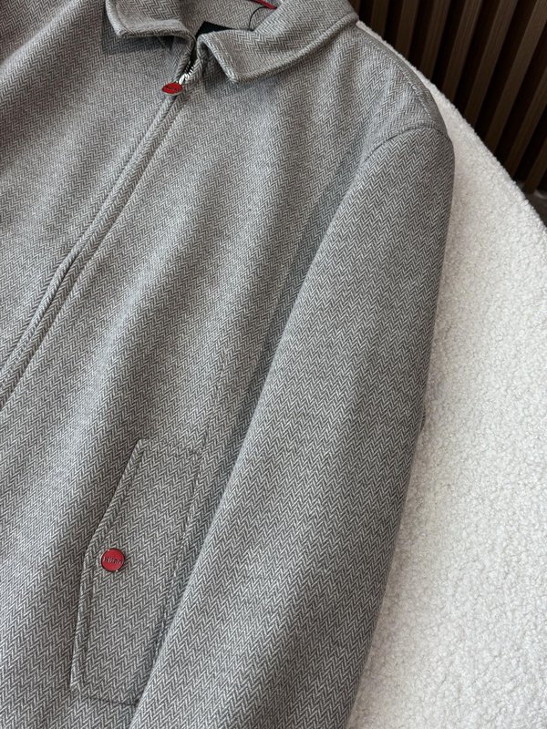 Kiton 가을 겨울 턱도리 헤링본 비즈니스 캐주얼 자 001-216041