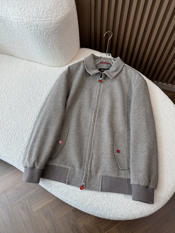 Kiton 가을 겨울 턱도리 헤링본 비즈니스 캐주얼 자 001-216041