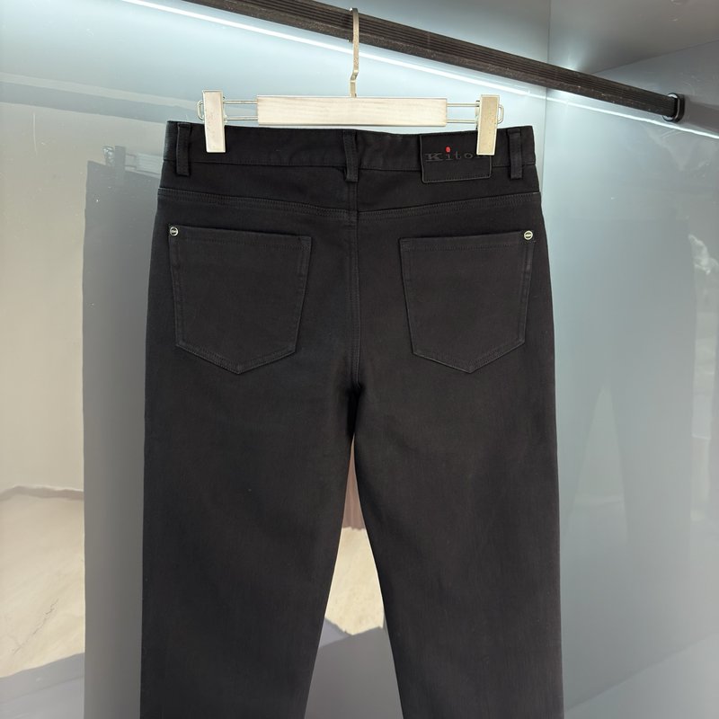 Kiton 남성 기모 캐주얼 슬랙스 001-216044