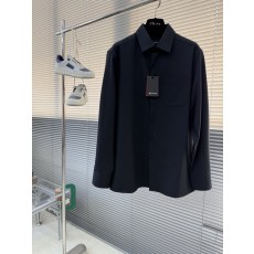 Kiton 남성 텐셀 코튼 칼라 롱슬리브 셔츠 001-216048