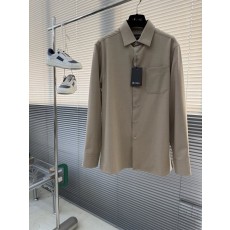 Kiton 남성 텐셀 코튼 라펠 긴팔 셔츠 001-216050