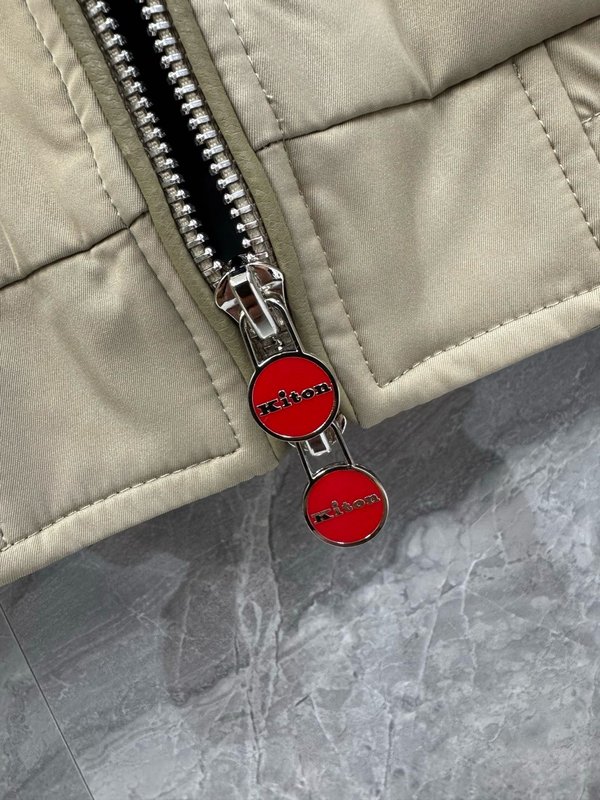 Kiton 후드 패딩 숏 자켓 아우터 001-216057