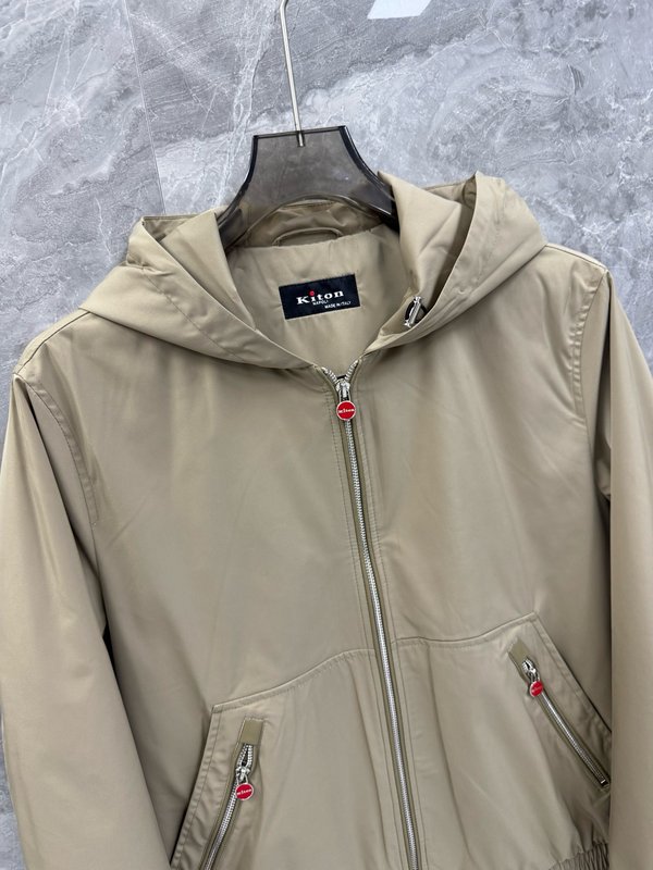 Kiton 후드 패딩 숏 자켓 아우터 001-216057