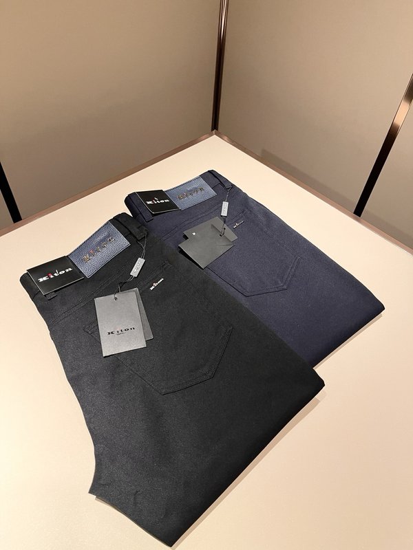 Kiton 남성 프리미엄 캐주얼 슬림핏 롱팬츠 001-216072
