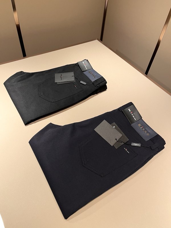 Kiton 남성 프리미엄 슬림 핏 캐주얼 팬츠 001-216073