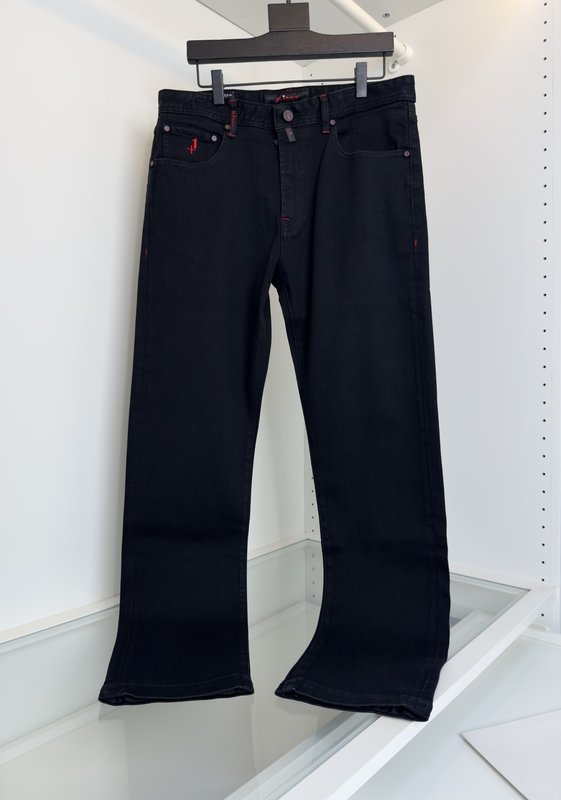 Kiton 남성 비즈니스 캐주얼 슬림핏 데님 팬츠 001-216075