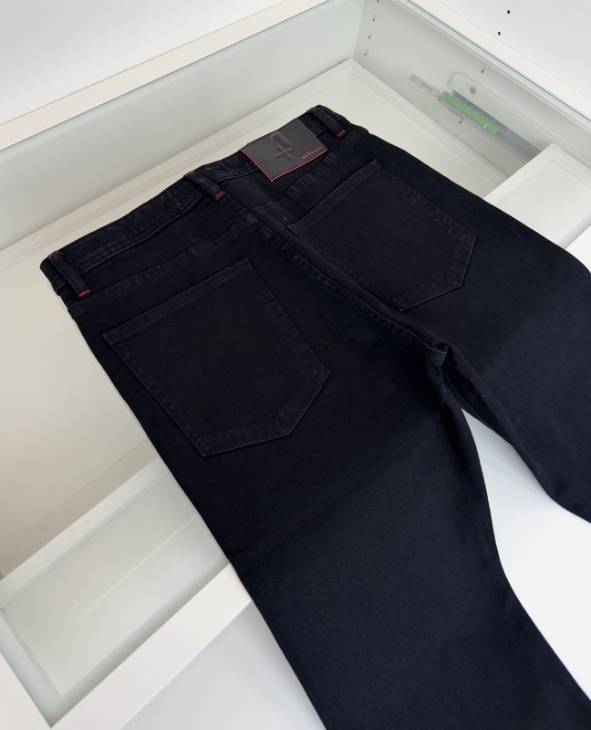 Kiton 남성 비즈니스 캐주얼 슬림핏 데님 팬츠 001-216075