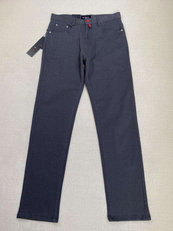 Kiton 남성 비즈니스 캐주얼 치노 팬츠 001-216083