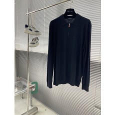 하프 지퍼 칼라 메리노 울 니트 스웨터 001-216093