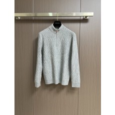 키톤 메리노 울 지퍼 하이넥 니트 스웨터 001-216098