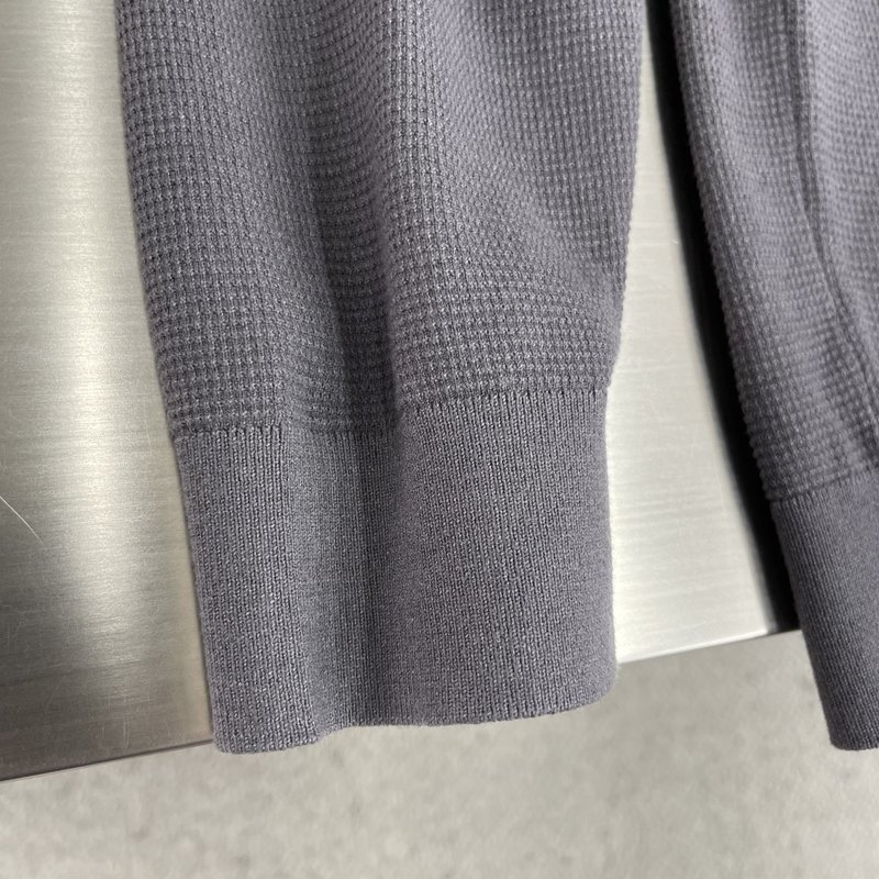 Kiton 3 단 버튼 칼라 니트 긴팔 스웨터 001-216099