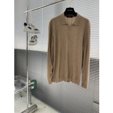 하프 지퍼 칼라 메리노 울 니트 스웨터 001-216102