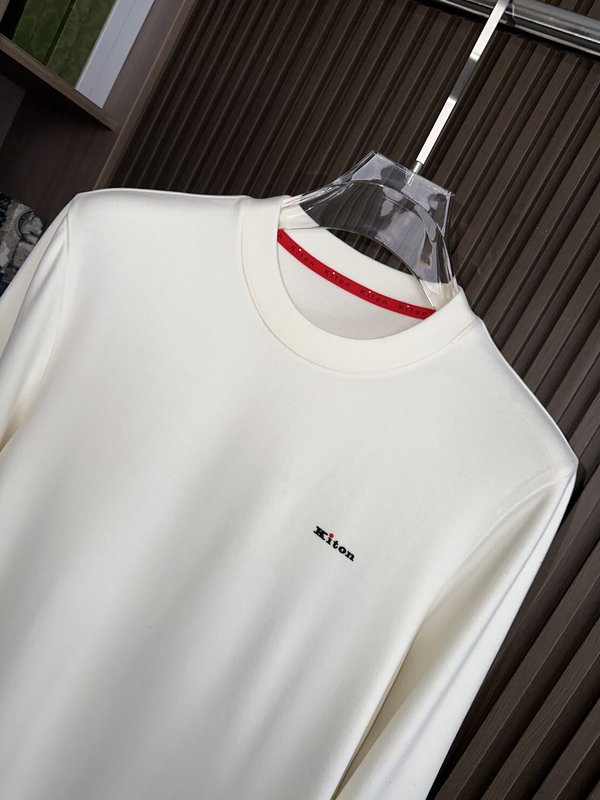 Kiton 가을 겨울 신상 텐셀 데론 니트 티셔츠 001-216103