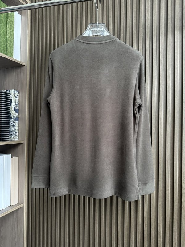 Kiton 웜진저 텐셀 드론 가을 겨울 티셔츠 001-216104