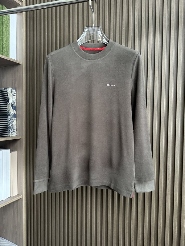 Kiton 웜진저 텐셀 드론 가을 겨울 티셔츠 001-216104
