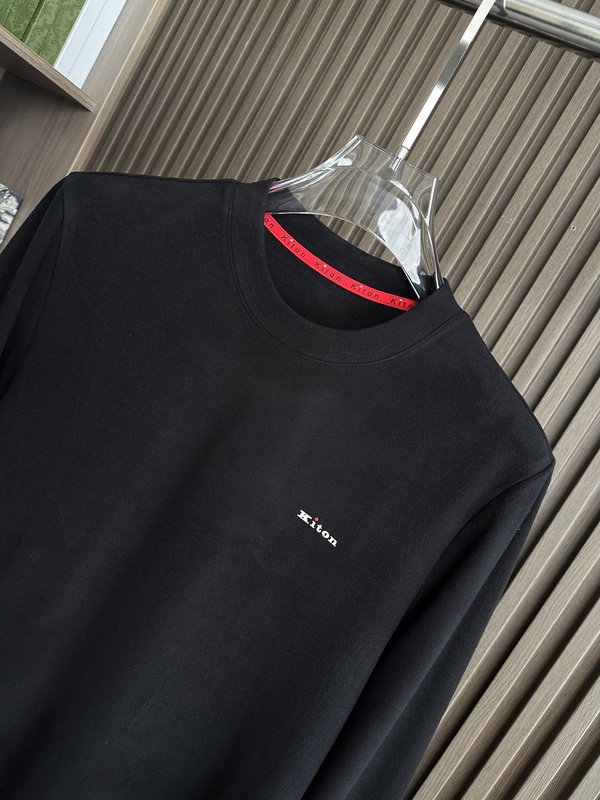 Kiton 가을 겨울 신상 텐셀 데론 니트 티셔츠 001-216105