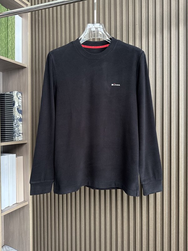 Kiton 가을 겨울 신상 텐셀 데론 니트 티셔츠 001-216105