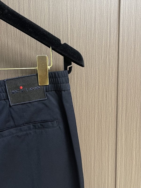 Kiton 빈티지 캐주얼 정장 바지 남성 슬림 핏 001-216107