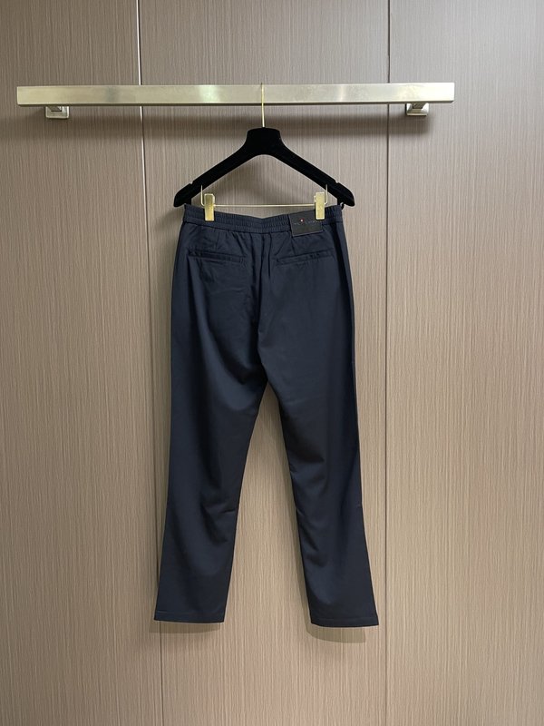 Kiton 빈티지 캐주얼 정장 바지 남성 슬림 핏 001-216107