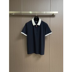 Kiton 남성 하프 지퍼 니트 반팔 폴로 셔츠 001-216117