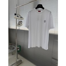 남성 머서화 코튼 라운드 넥 티셔츠 001-216120