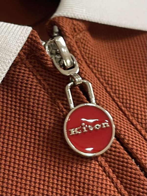 Kiton 남성 하프 지퍼 니트 폴로 셔츠 001-216122
