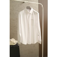 이탈리아 럭셔리 장섬유 면 자수 로고 셔츠 001-216132