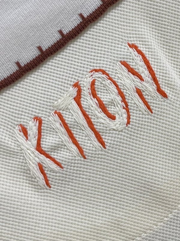 Kiton 남성 하프 지퍼 니트 반팔 폴로 셔츠 001-216133